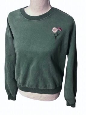 Extra Small 100% Cotton SaltwaterLUXE Embroidered Sweatshirt Floral Loungewear